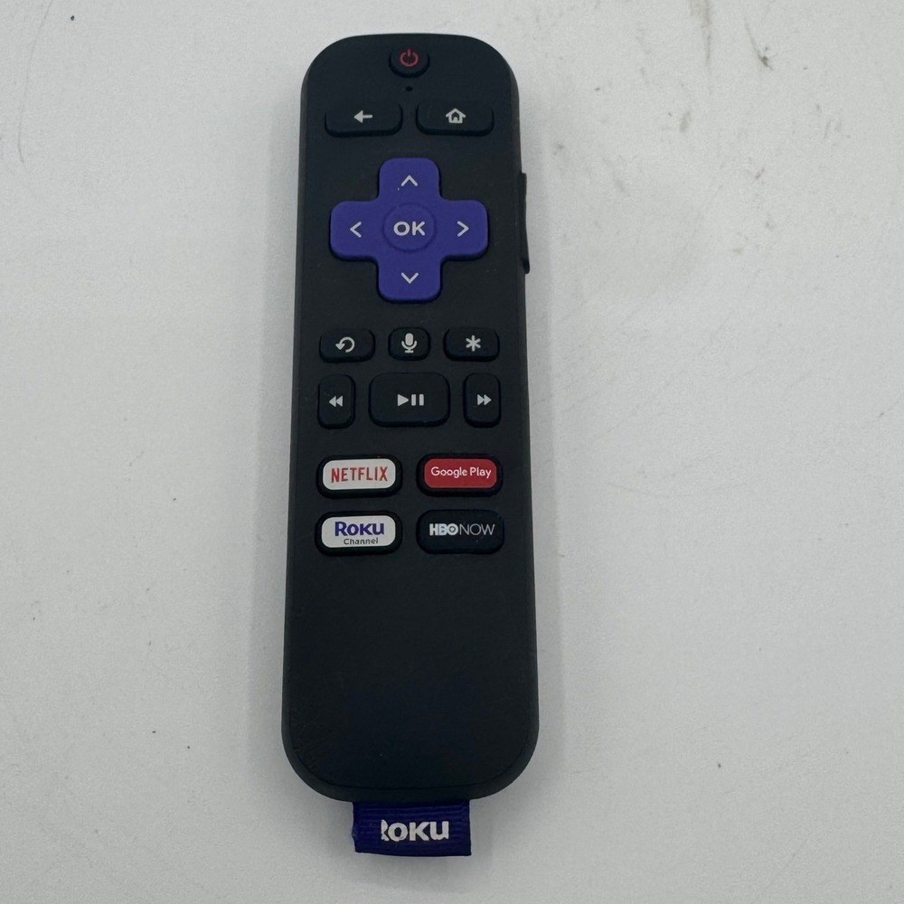 Roku RC-AL2 Voice Remote Control with Netflix Google Play HBO Now Buttons Black